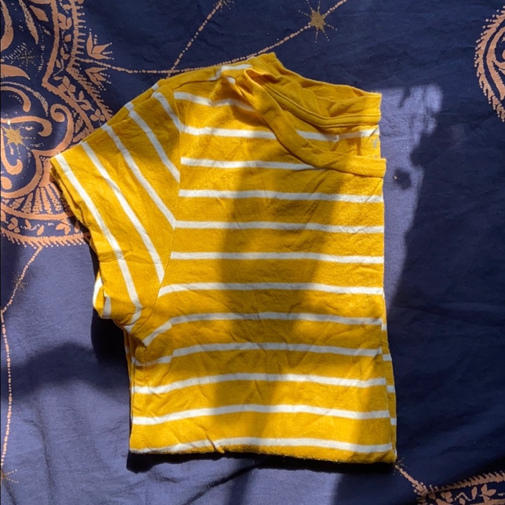 Yellow striped tee
